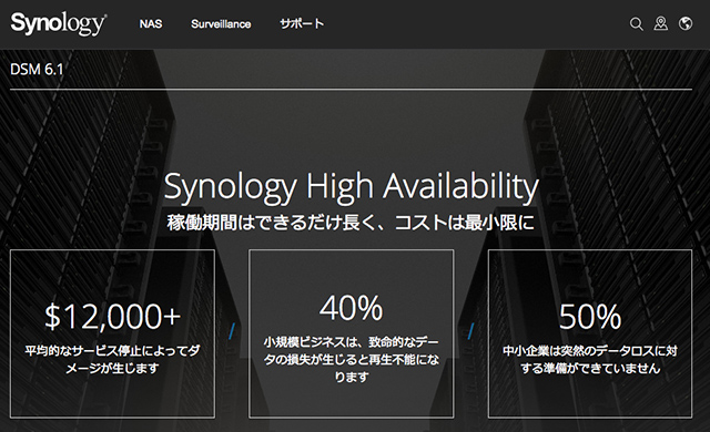 Synology High Availability（SHA）